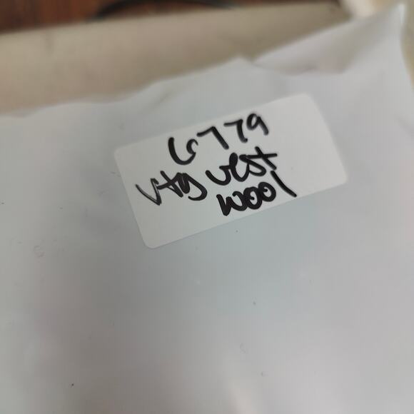 Vintage Truval Sportswear Vest Mens Medium Shetland Lambs Wool Blue Preppy - Picture 6 of 6